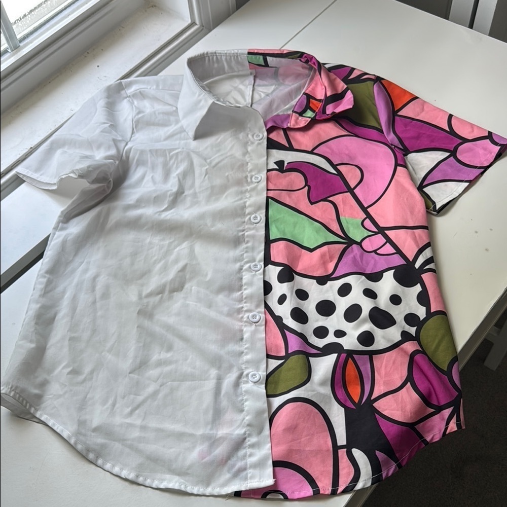 Colorful Shirt with Abstract Design